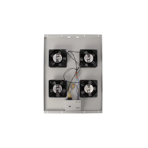 Блок вентиляторов для шкафов TFC глубиной 800мм, 4 вентилятора с терморегулятором, серый